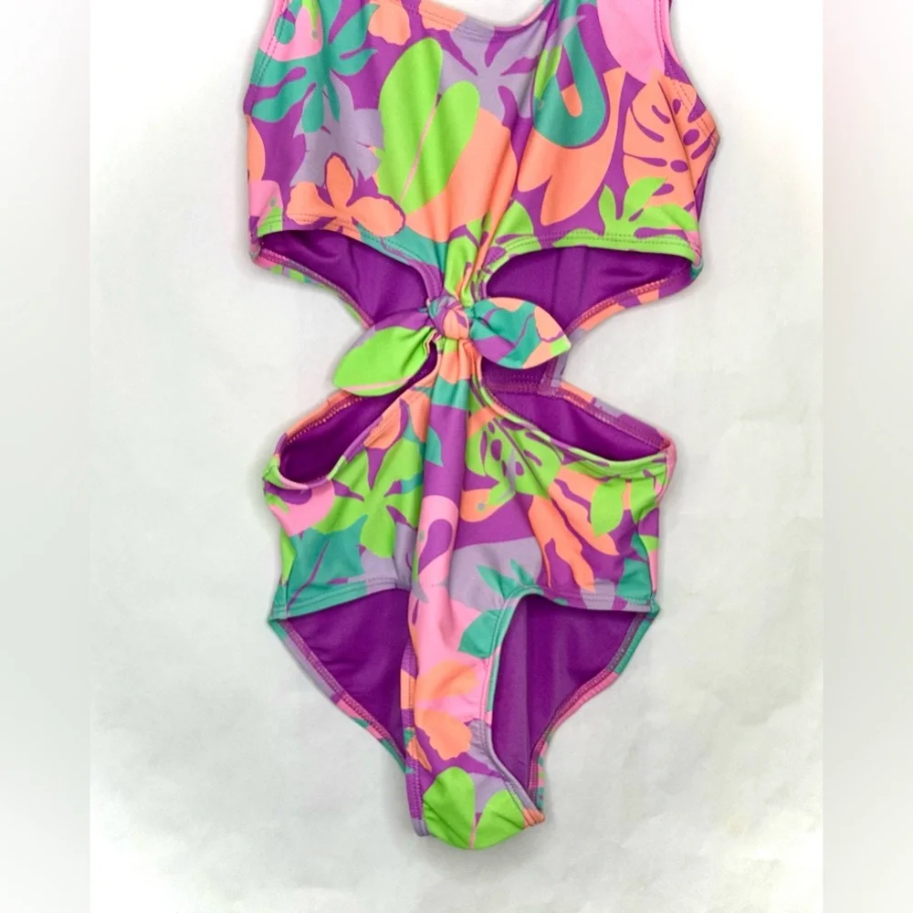 Tropical Flamingo One Piece Swimsuit - Picture 4 of 14